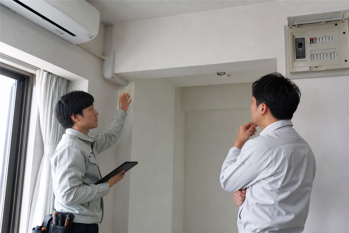 工事範囲と追加費用を説明する