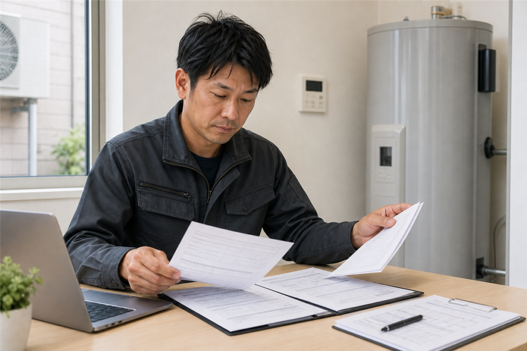 エコキュート工事で独立後、メーカー保証と工事保証をどう説明する？