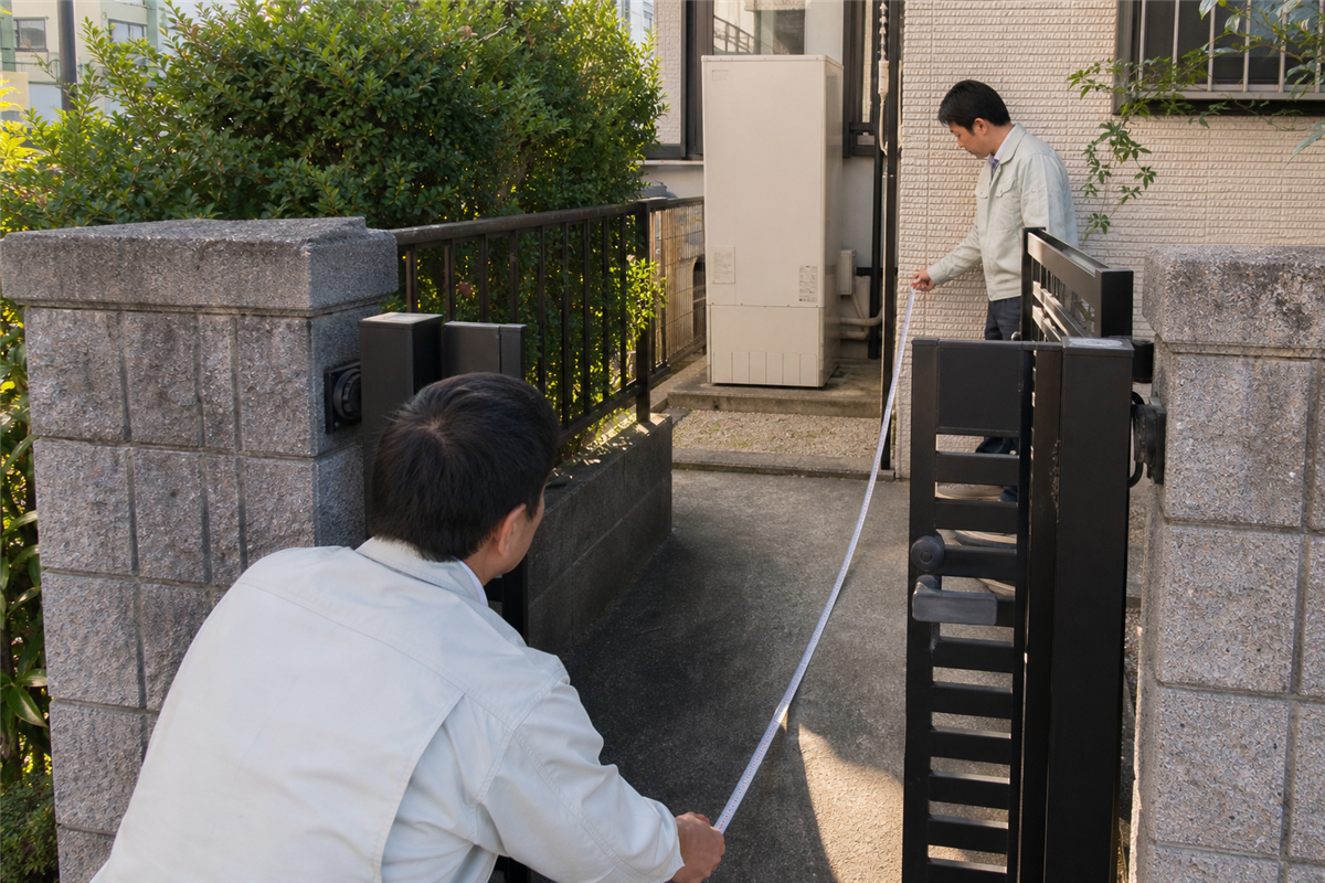 道路から設置場所までの搬入