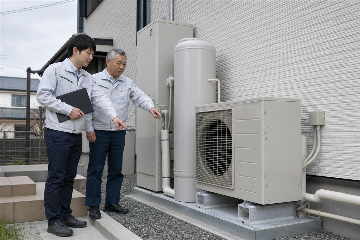 エコキュート工事を作業範囲別に整理する