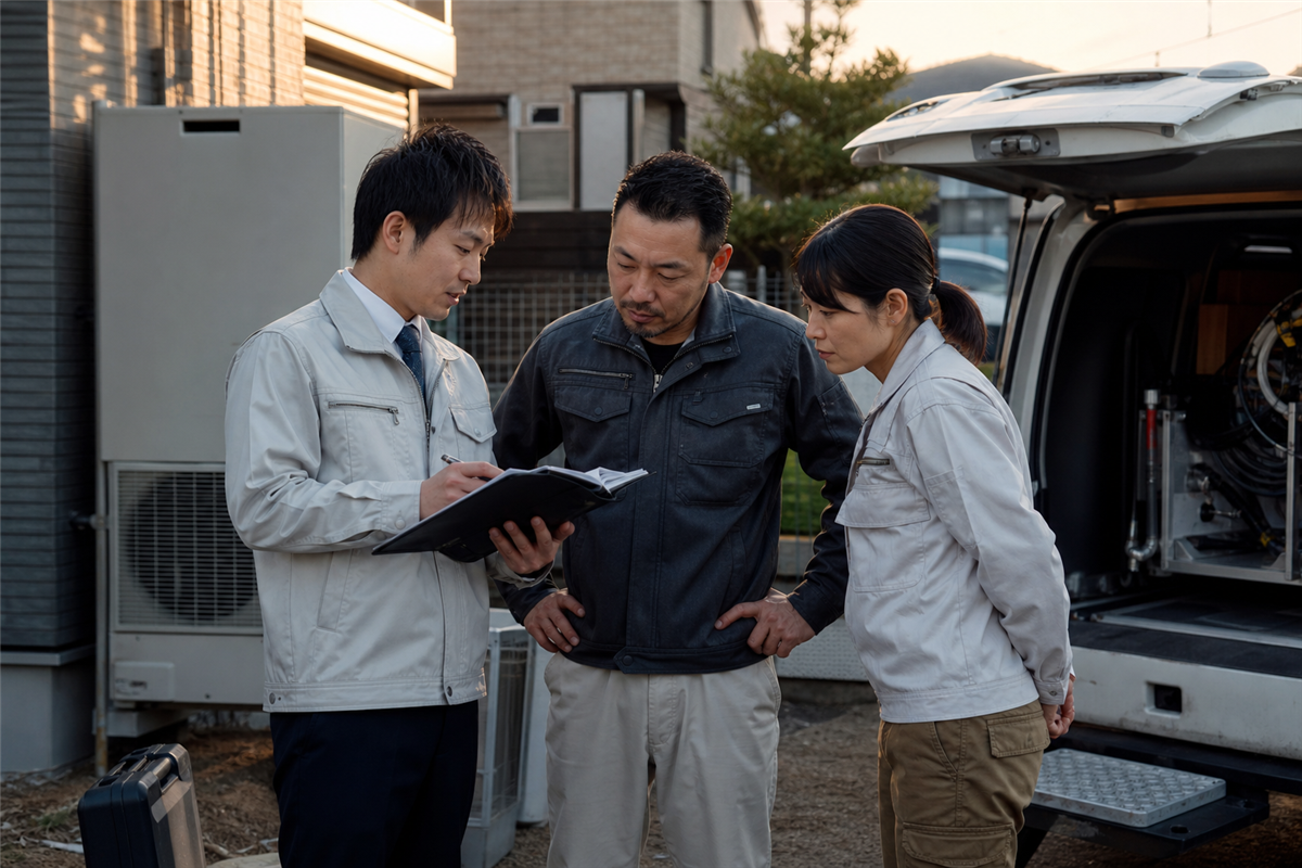 退職前に自社施工と協力会社の分担を決める