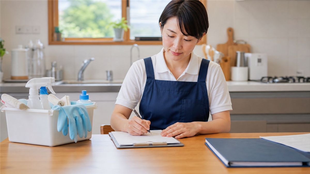 ハウスクリーニングの見積書で確認する部屋名ではなく清掃する箇所まで書く