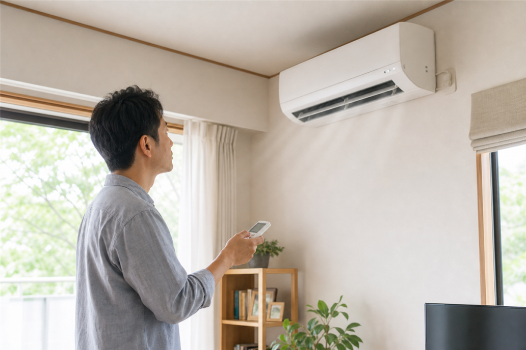 エアコンを止めたのに風が出る？内部クリーンと異常を見分ける