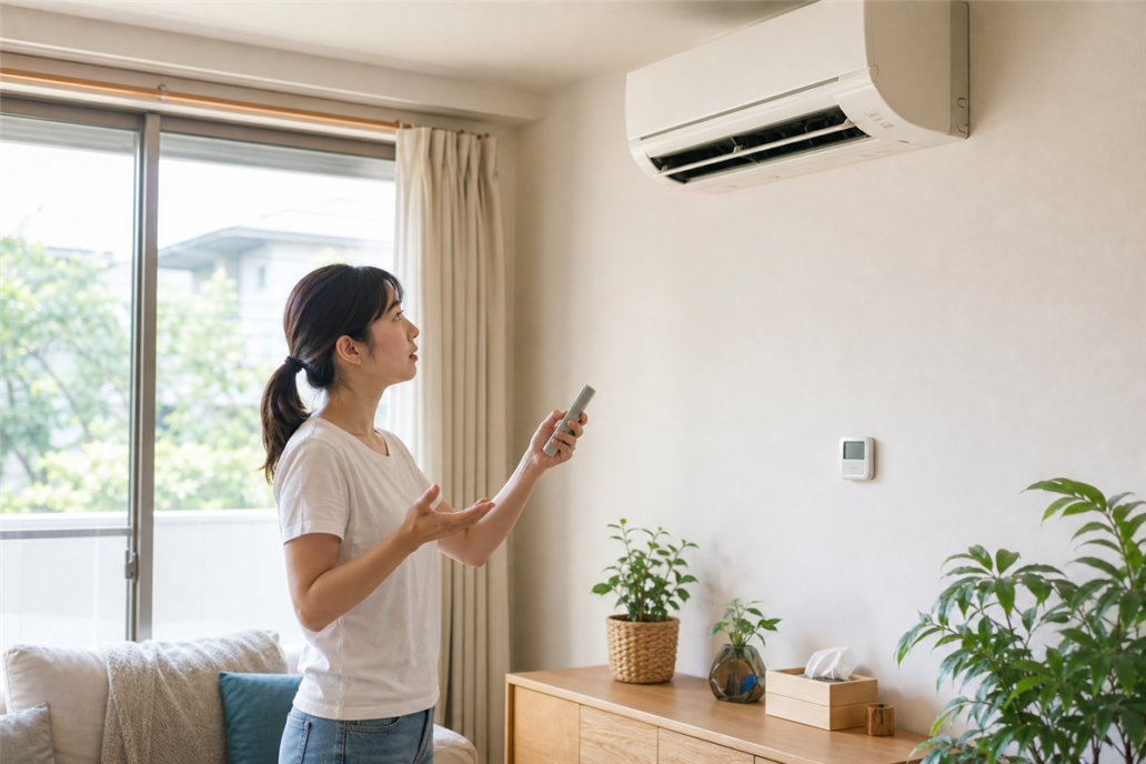エアコンから風は出るのに冷えない原因｜設定・汚れ・室外機を確かめる順番