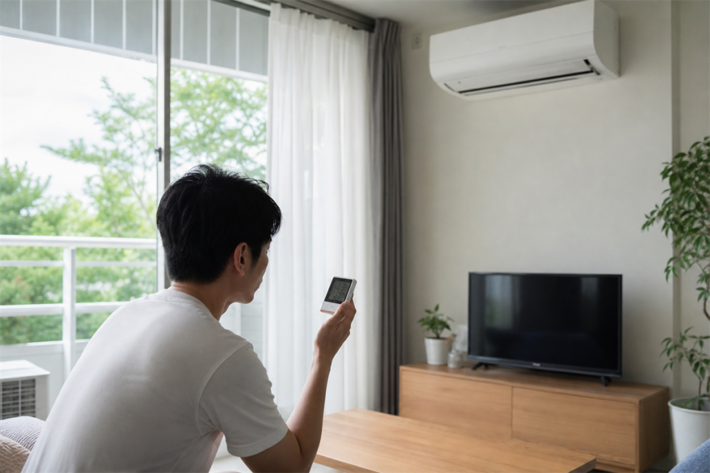 冷房は効くのに湿度が下がらない。除湿へ切り替える前に見る部屋の条件