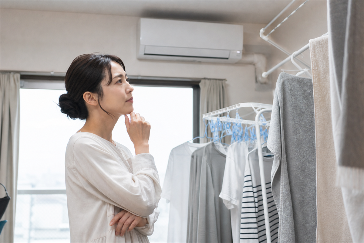 外気流入と換気の影響