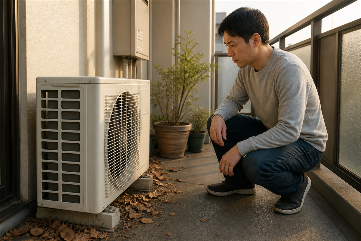 室外機周辺の接触物を除く